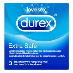 DUREX 3 PREZERWATYWY EXTRA SAFE