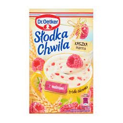 DR OETKER-KASZKA MANNA MALINOWA 49G/24szt