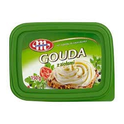 MLEKOVITA-SER TOPIONY 150g GOUDA Z ZIOŁAMIKUBEK